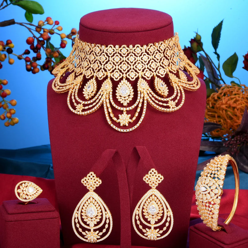 Luxury Peacock Bridal Jewelry Set