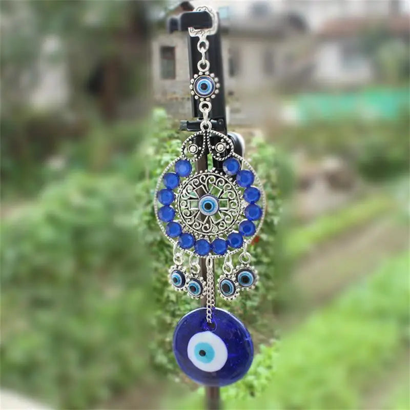Turkish Blue Eye Wind Chimes Amulet Wall Hanging Decor