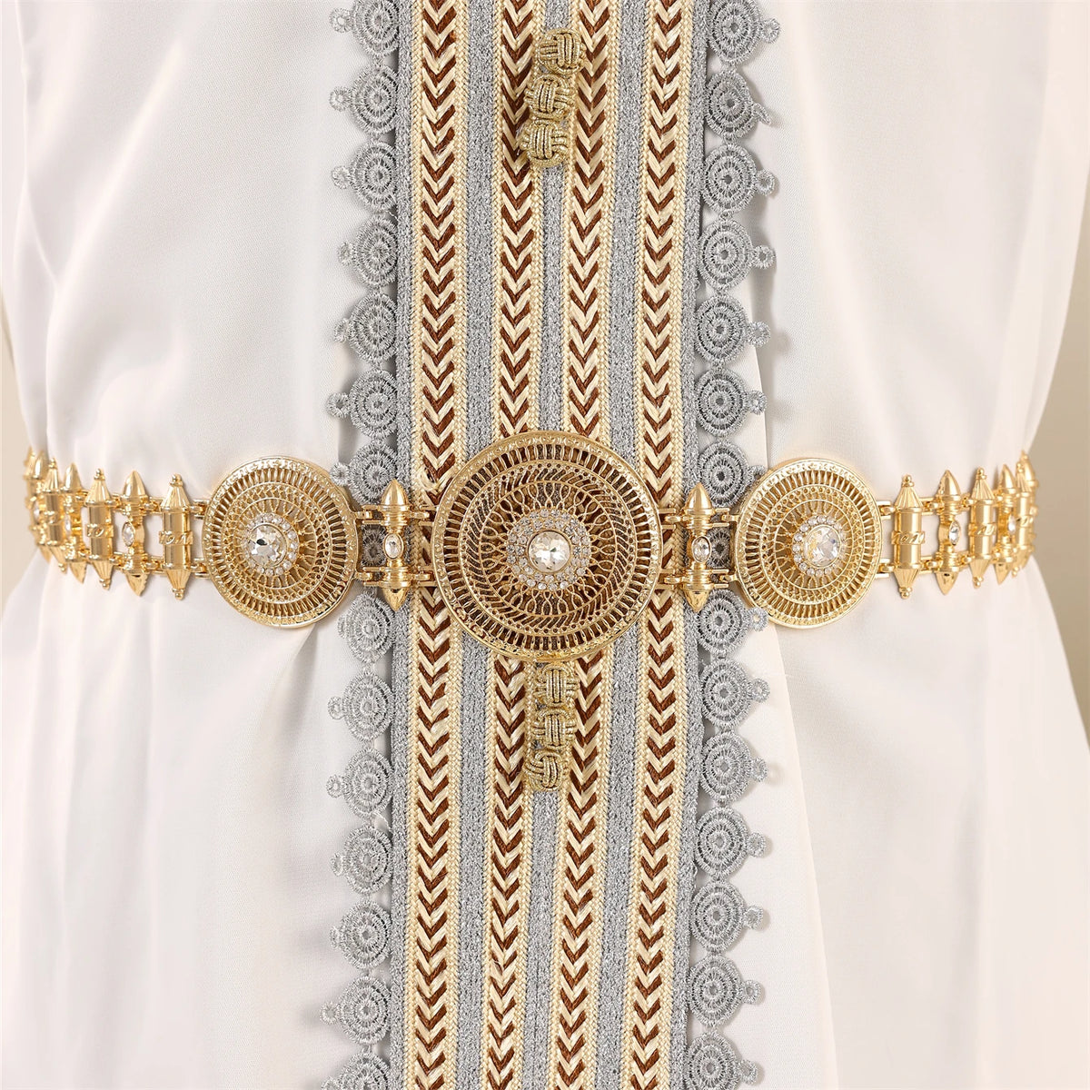 Moroccan Rhinestone Waist Chain Belt
