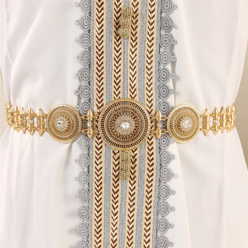 Luxury Moroccan Rhinestone Waist Chain Belt