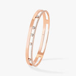 925 Sterling Silver Hollow Diamond Bracelet