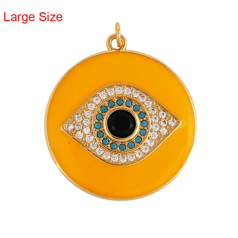 Turkish Blue Evil Eye Charm Pendant