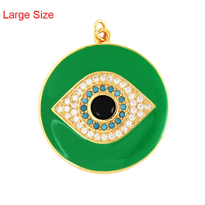Turkish Blue Evil Eye Charm Pendant