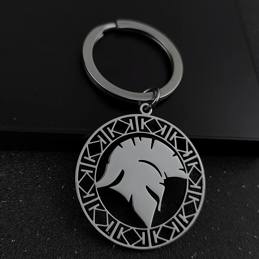 Roman Gladiator Helmet Keychain