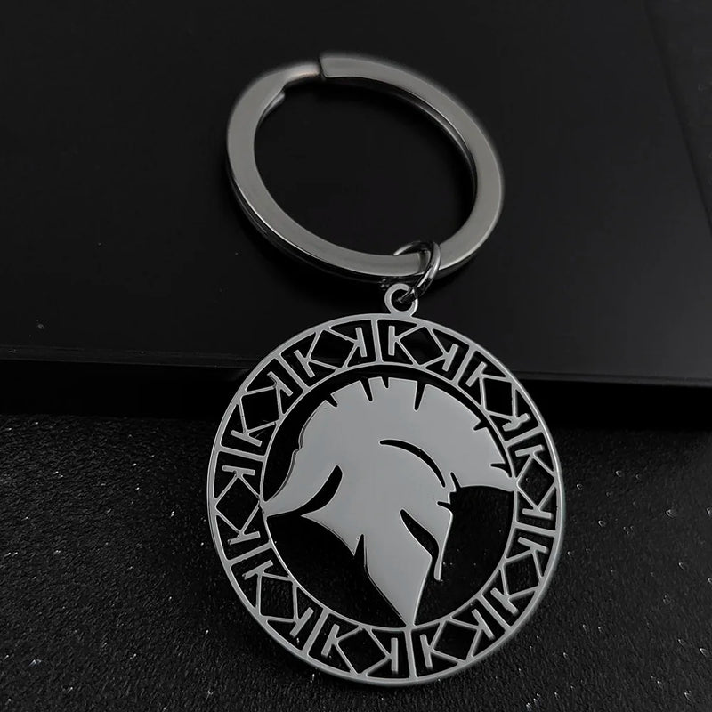 Roman Gladiator Helmet Keychain