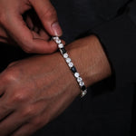 ICEOUTBOX Moissanite & Black CZ Bracelet