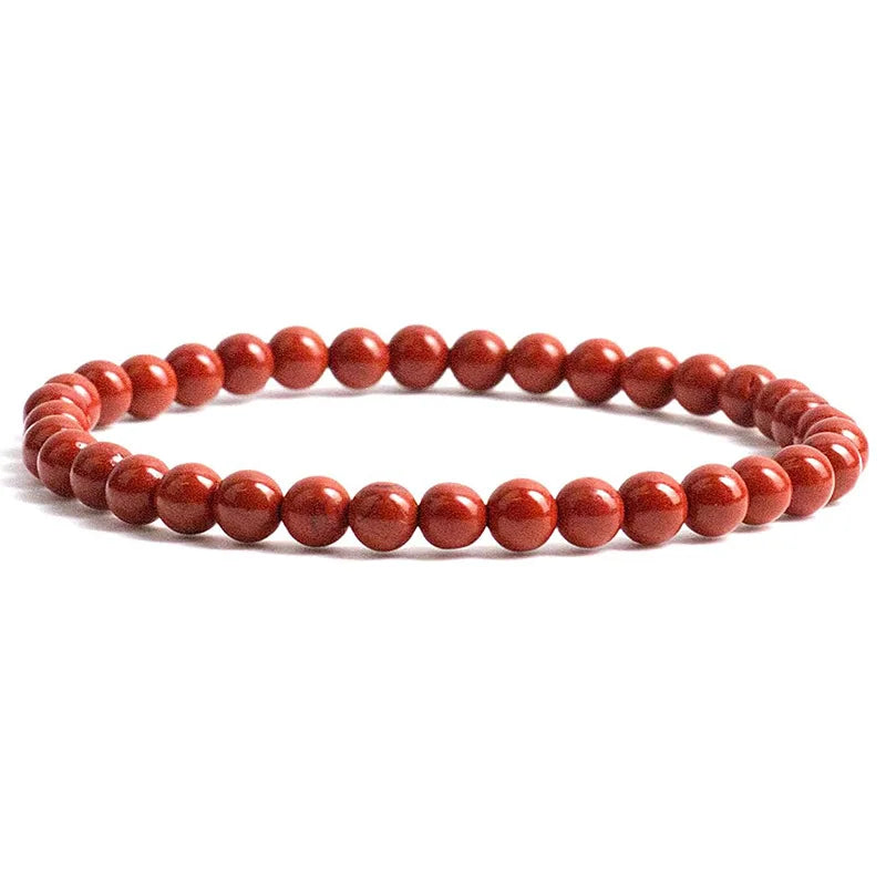 Unisex Natural Stone Beaded Elastic Bracelet
