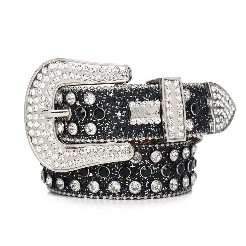Shiny Silver BB Simon Belts
