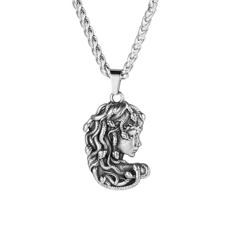 Gorgon Pendant Necklace - Gothic Greek Mythology