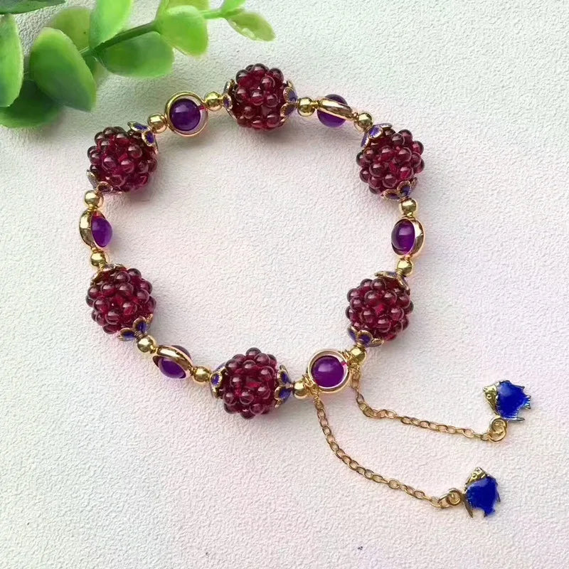 Natural Amazonite Adjustable Beaded Bracelet
