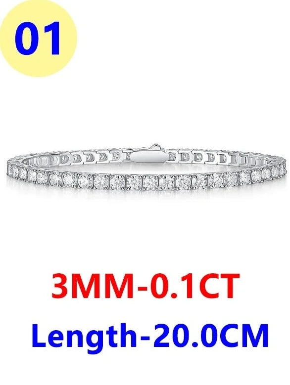 Tennis Bracelet 925 Sterling Silver