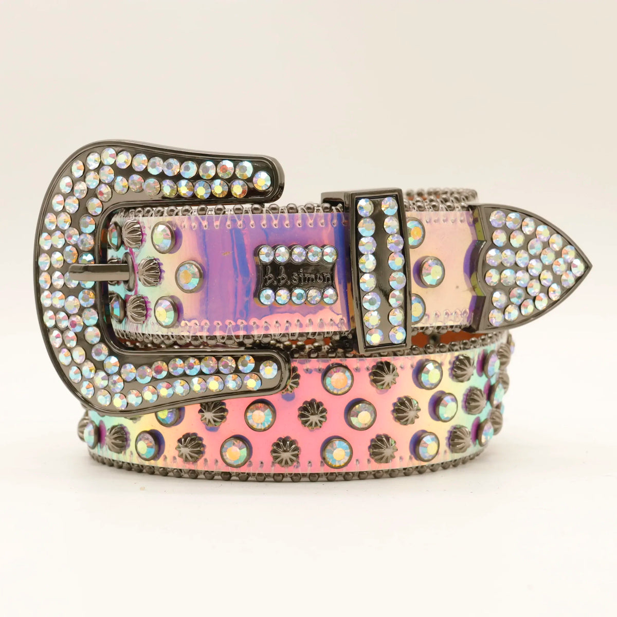 Shiny Silver BB Simon Belts