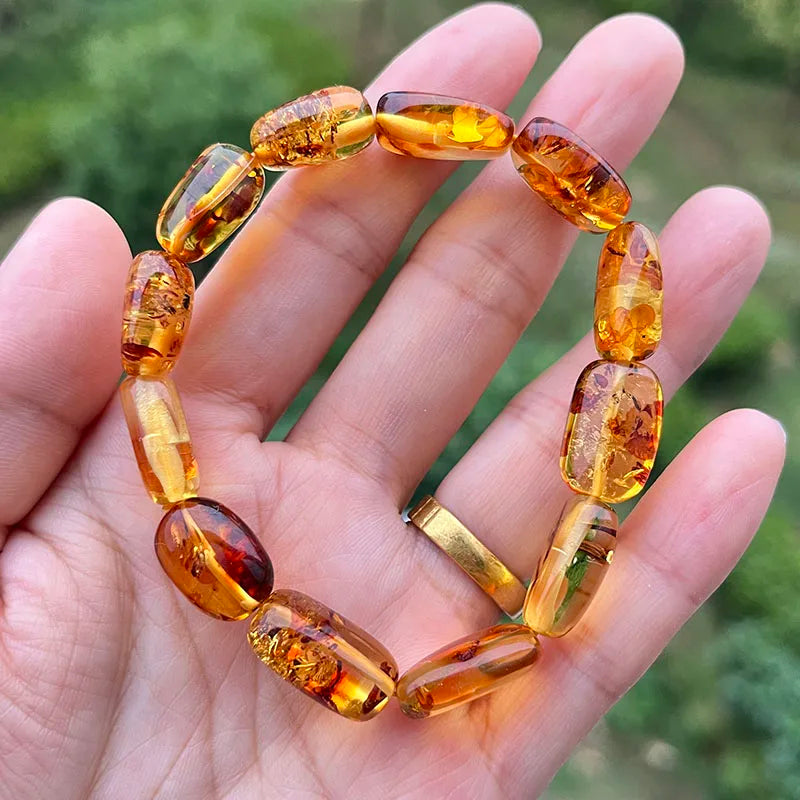 Unisex Real Amber Bracelet