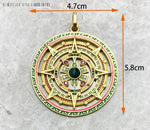 Golden Aztec Amulet Pendant