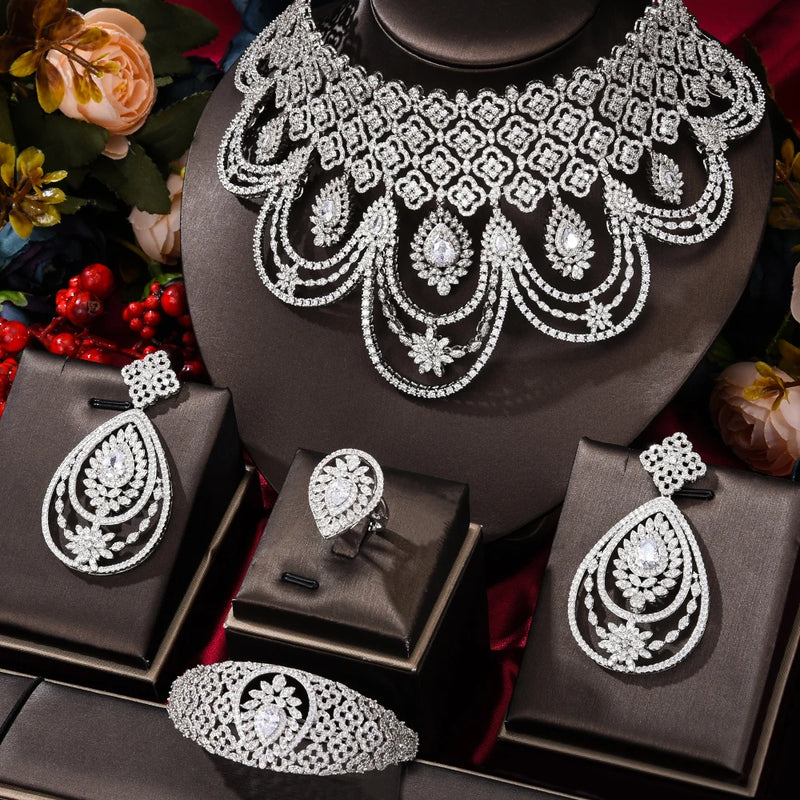 Luxury Peacock Bridal Jewelry Set