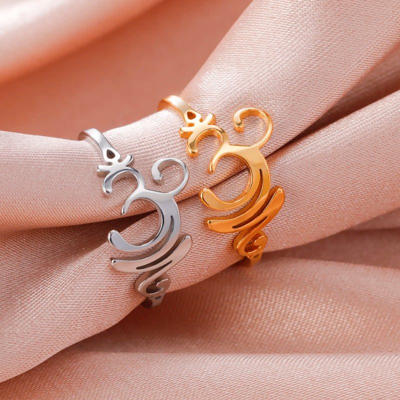 Om Aum Symbol Ring