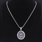 Stainless Steel Protection Amulet Necklace