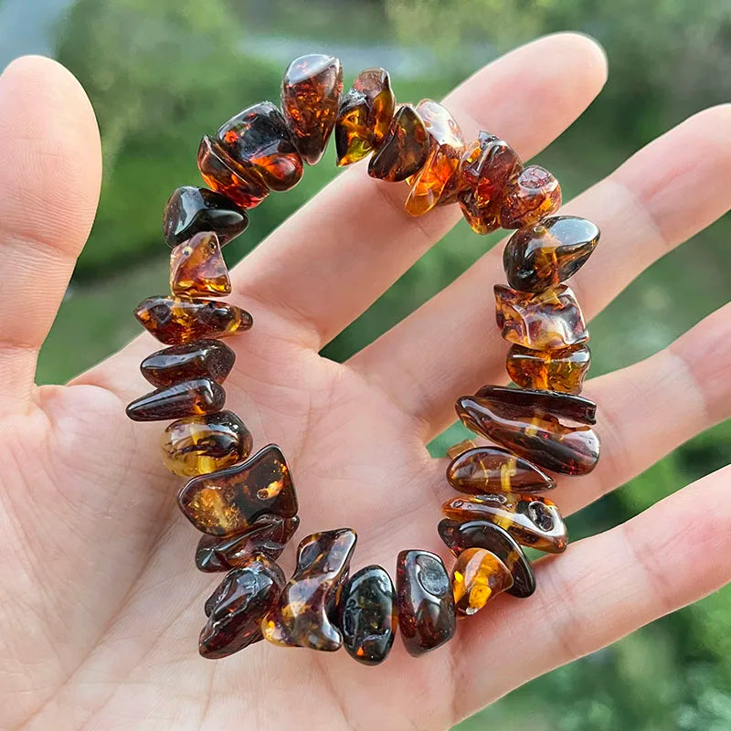 Unisex Real Amber Bracelet