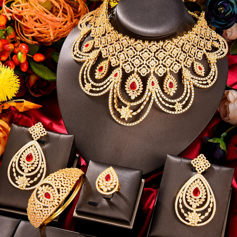 Luxury Peacock Bridal Jewelry Set