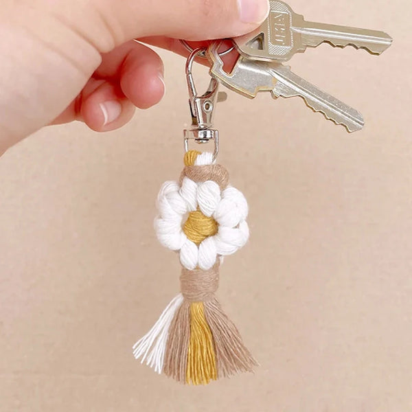 Daisy Flower Macrame Keychain
Success
