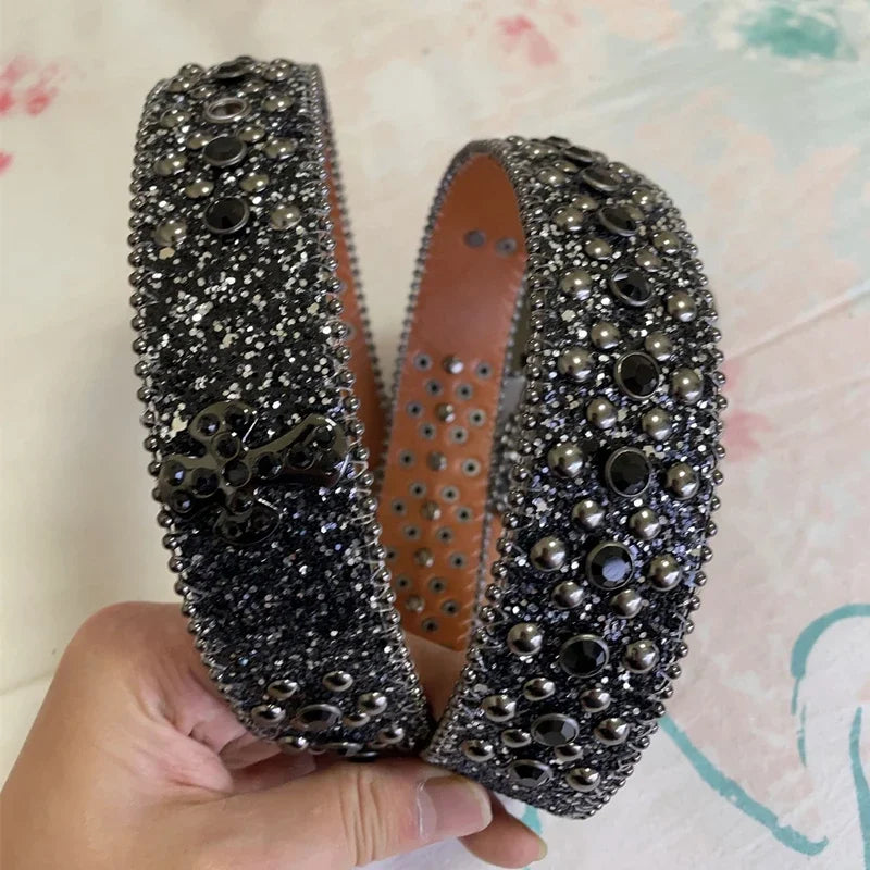 NOWISBB Y2K Rhinestone Belt