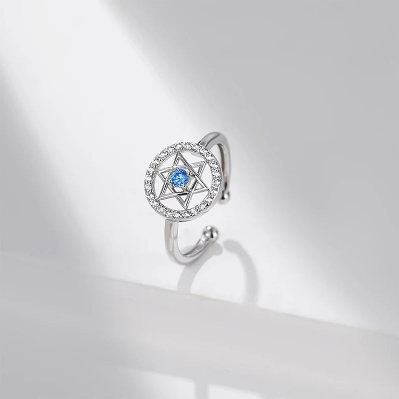 Sterling Silver Star of David Ring