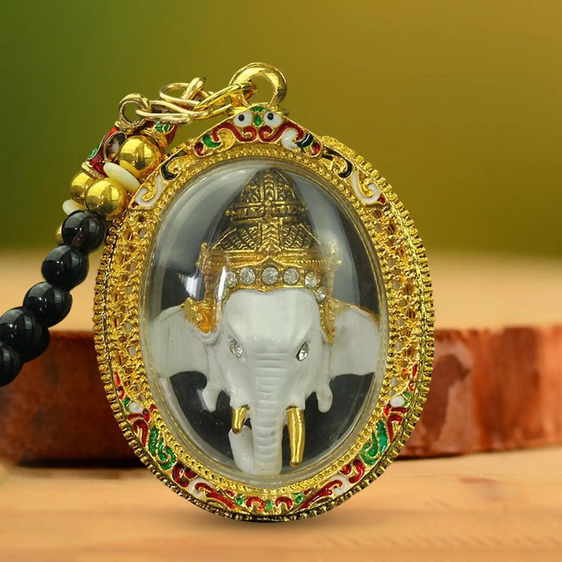 Thai Buddha Ganesha Pendant - Elephant God Amulet