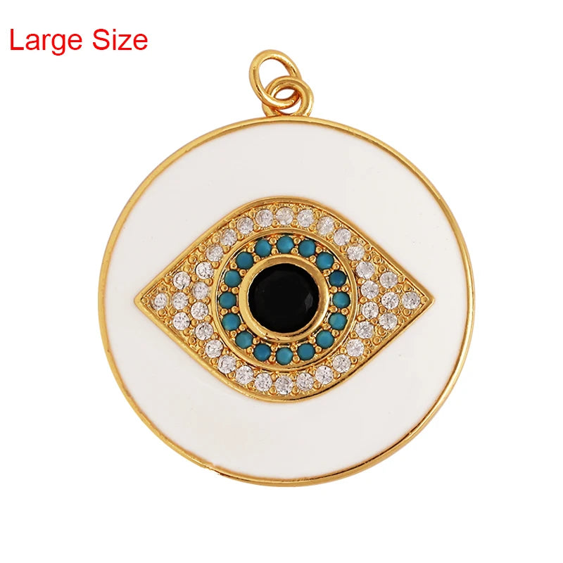 Turkish Blue Evil Eye Charm Pendant