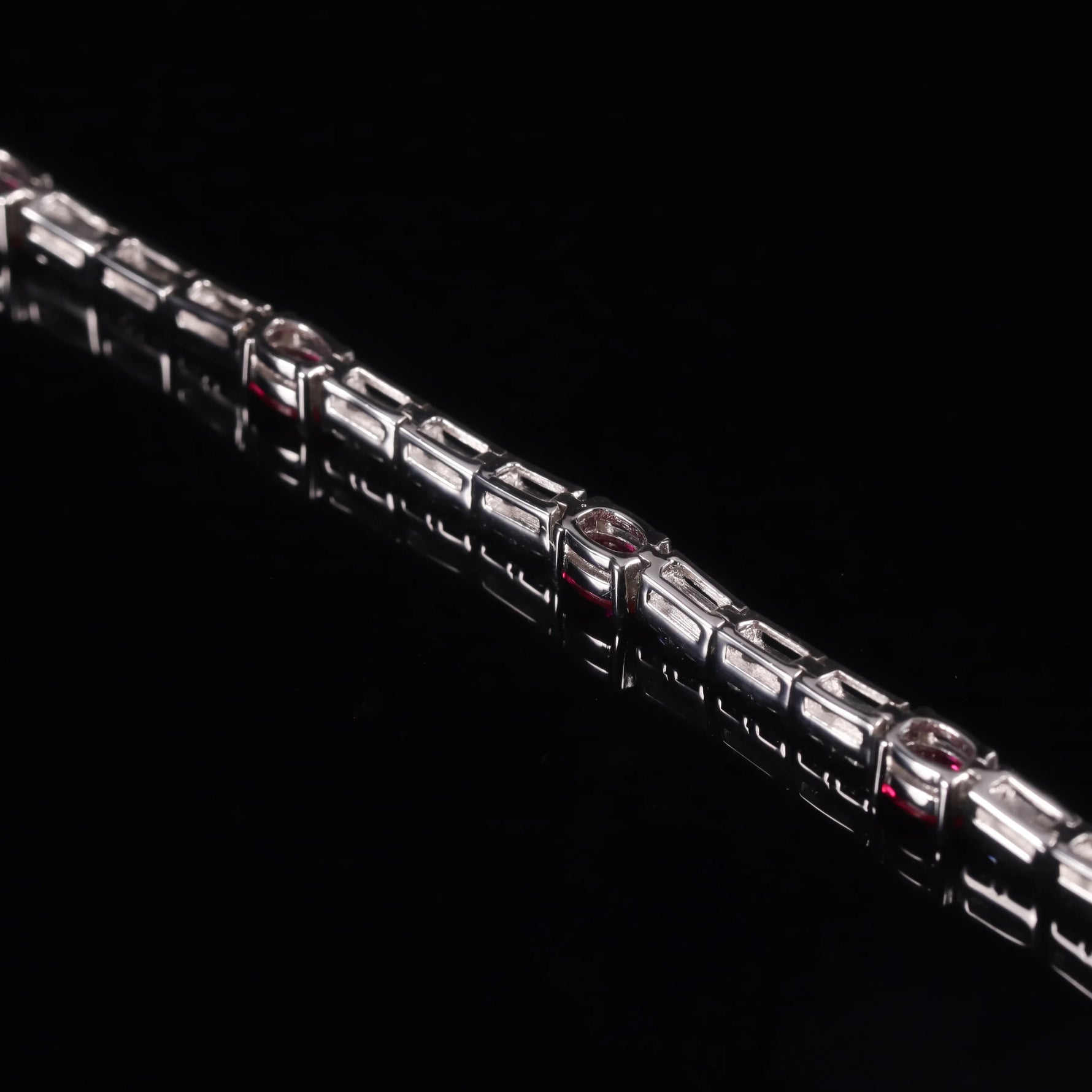 Lab-Grown Ruby Tennis Bracelet