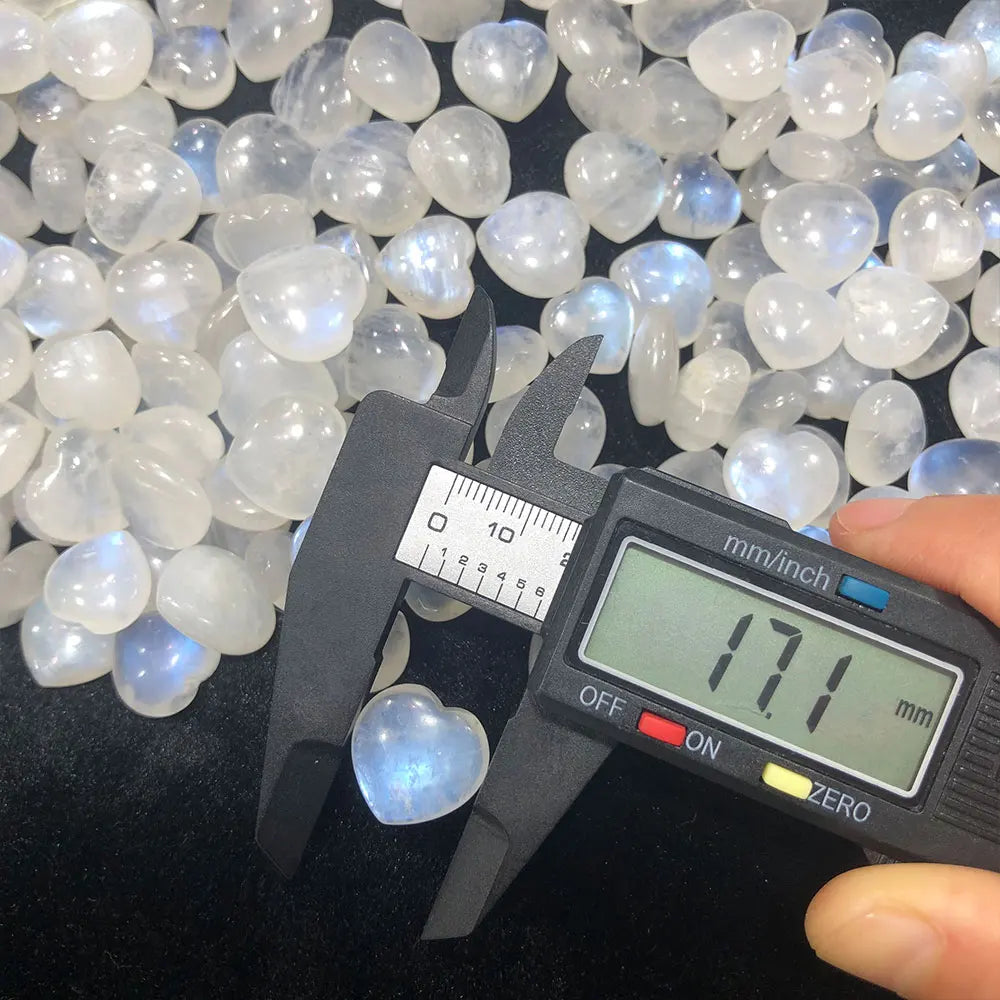 Natural Moonstone Heart Gemstone