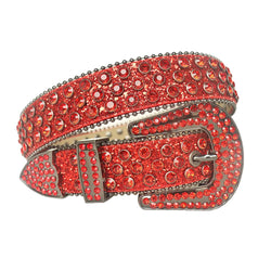 Rhinestone Western Cowboy Belt for Women Unisex