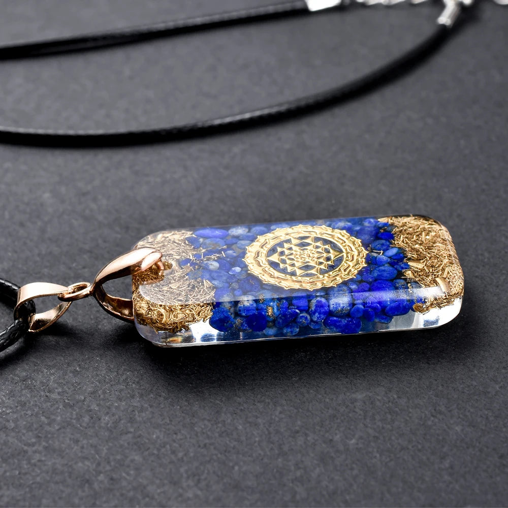Orgonite EMF Protection Chakra Necklace