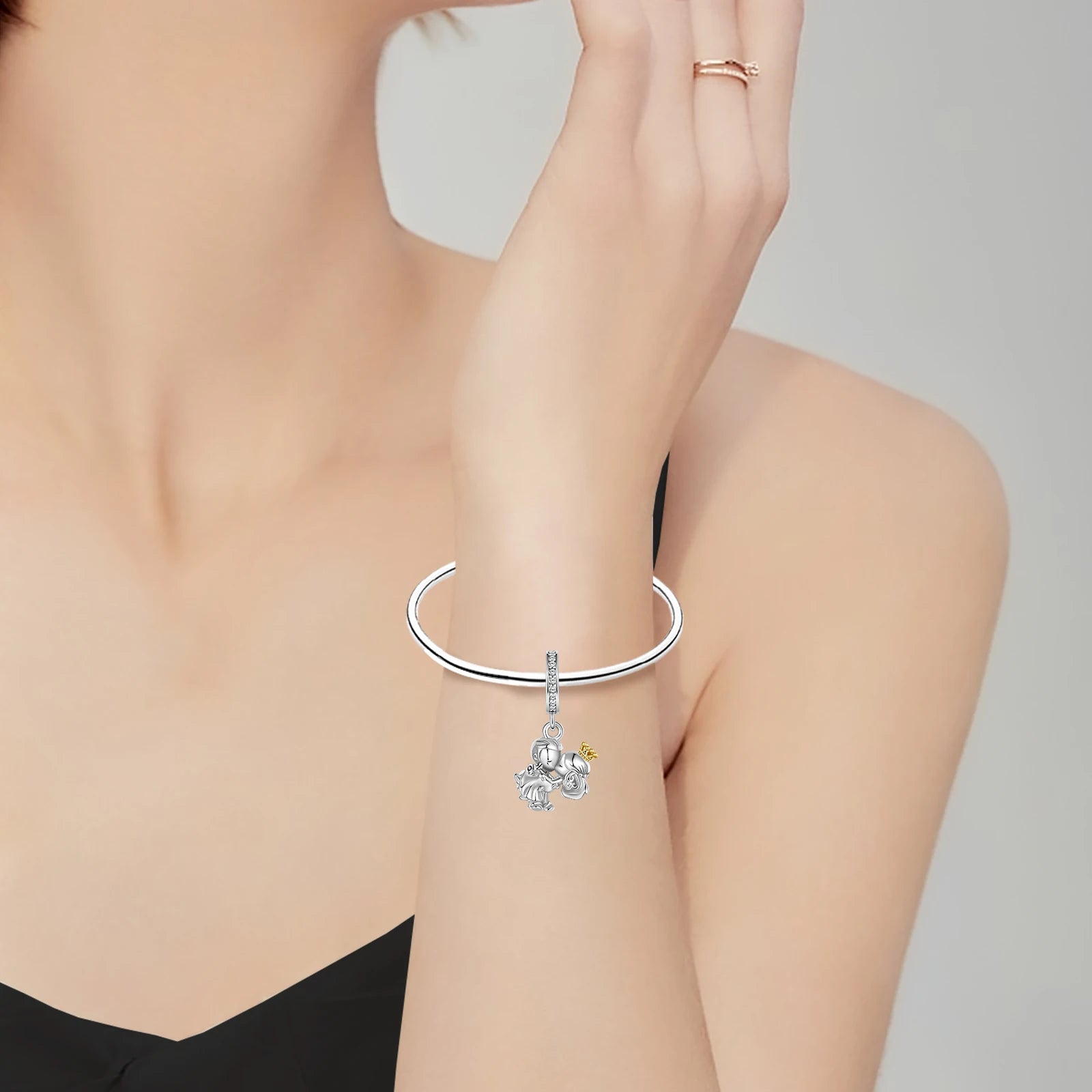 Kiss Crown Charm for Pandora Bracelets