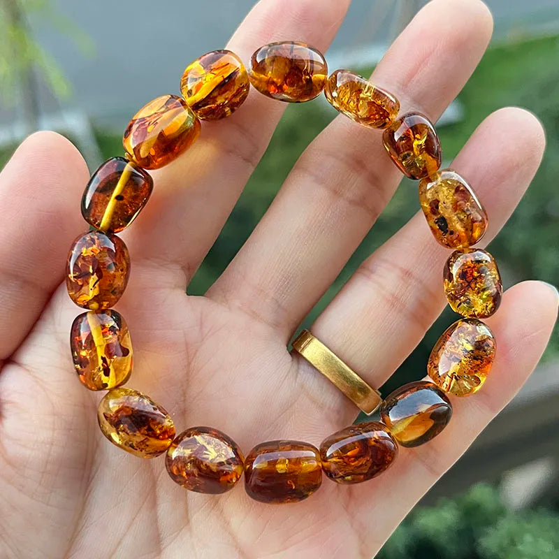 Unisex Real Amber Bracelet