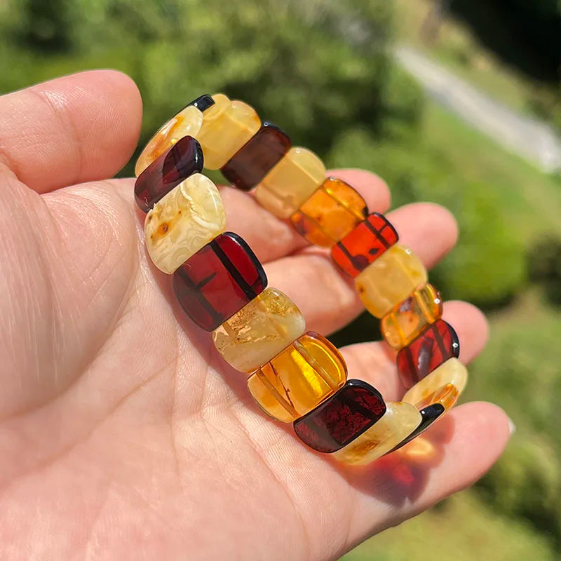 Unisex Real Amber Bracelet