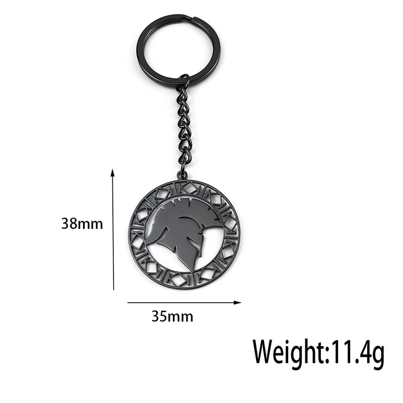 Roman Gladiator Helmet Keychain