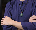 Hand-Carved Hetian Jade Pendant 