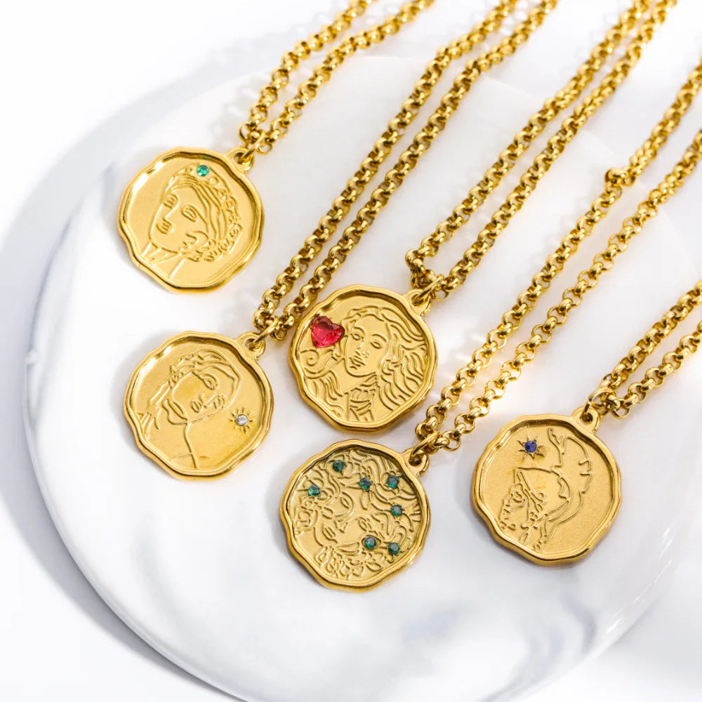 Vintage Athena Medusa Necklace