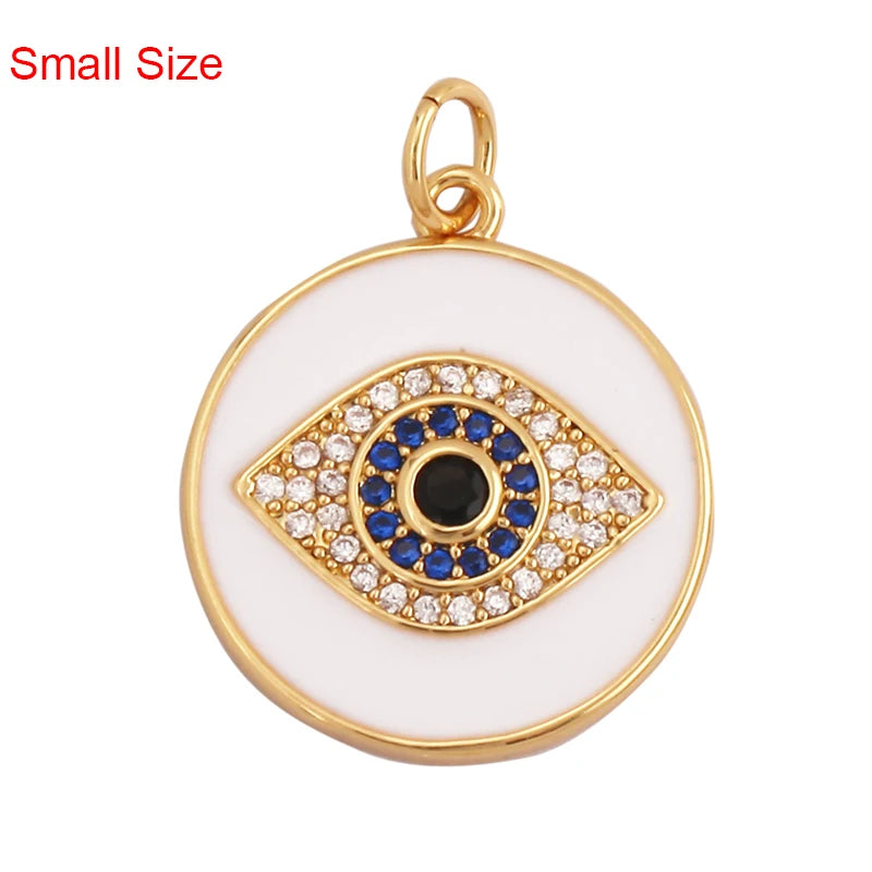Turkish Blue Evil Eye Charm Pendant