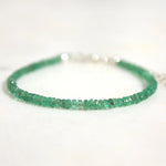 Emerald Faceted Bracelet 