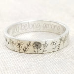 Bohemian Dragonfly, Mushroom, Butterfly Flower Rings
