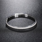 TUHE Luxury Moissanite 925 Silver Hip-Hop Bangle