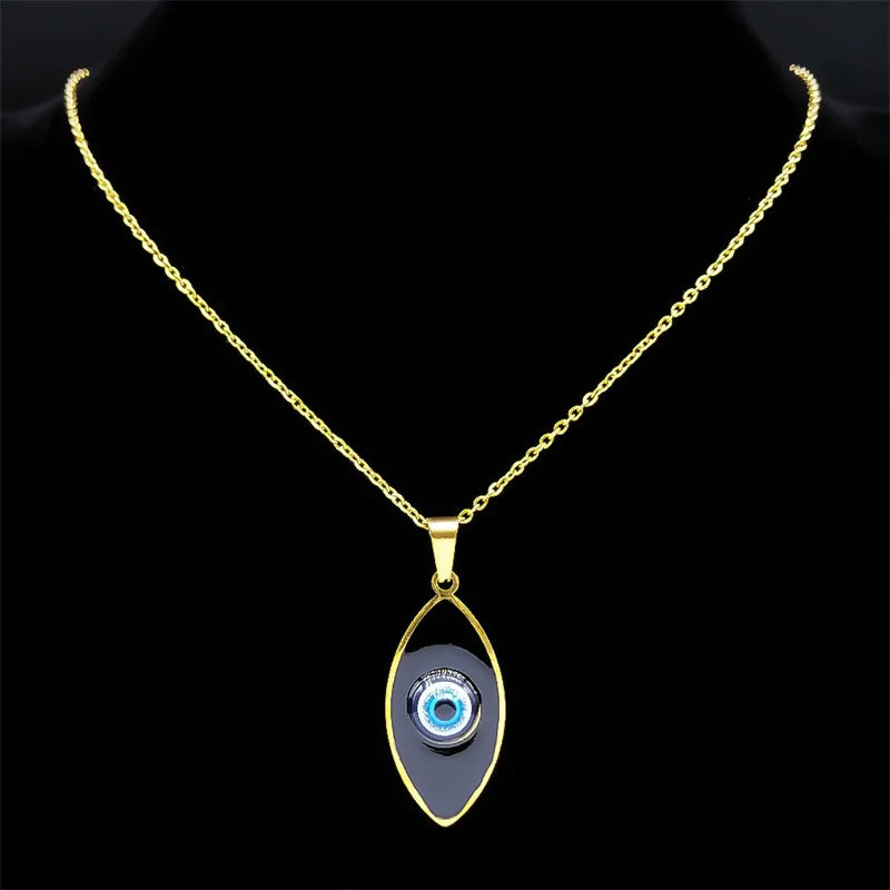 Lucky Evil Eye & Amulet Protection Necklace