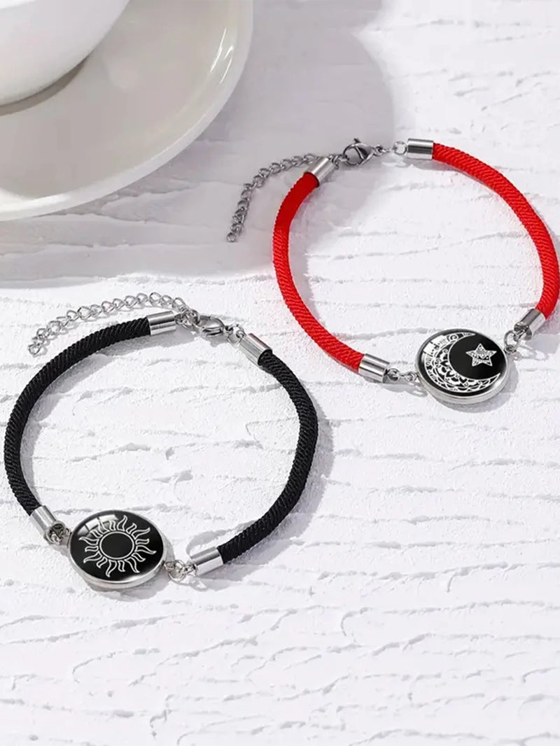 Sun and Moon Luminous Couple Bracelets