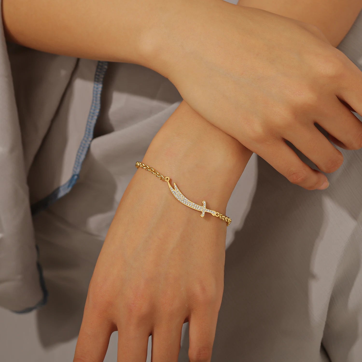 Imam Ali Sword Crystal Bracelet