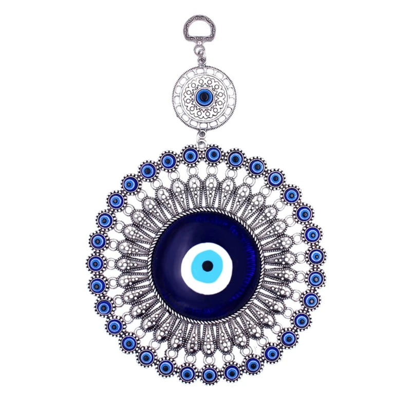 Turkish Blue Evil Eye Amulet for Wall Hanging & KEY Ring