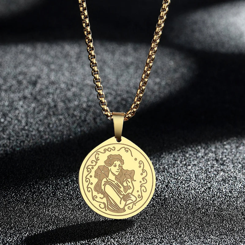 Medusa Pendant - Dainty Greek Symbol Jewelry