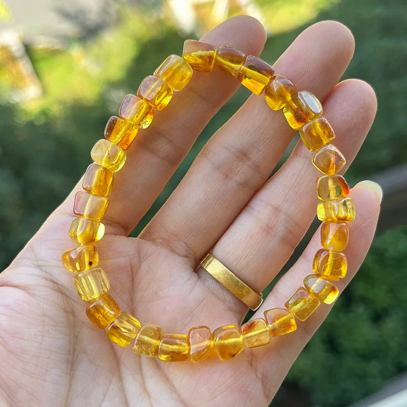 Unisex Real Amber Bracelet