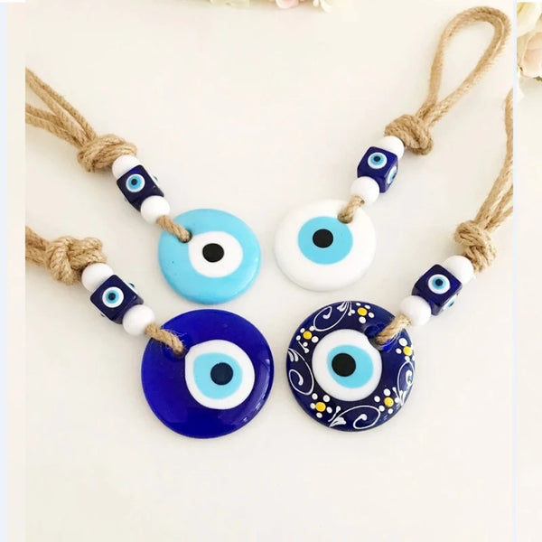 Turkish Blue Evil Eye Glass Charm