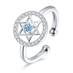 Sterling Silver Star of David Ring